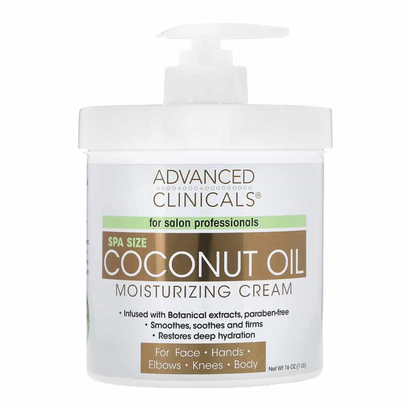 ادفانسد كلينك كريم جوز الهند Advanced clinicals coconut oil cream – حجم السبا 454 جم