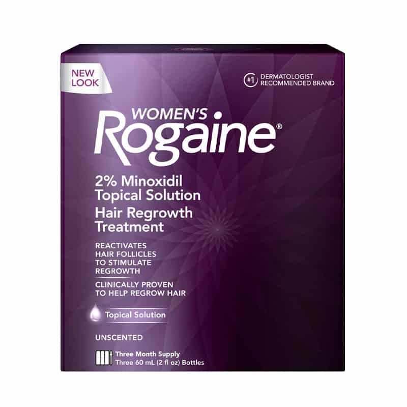 روجين لتساقط الشعر للنساء Women's Rogaine topical solution عدد 3 عبوات 60 مل