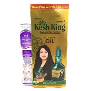 زيت شعر كش كنج Kesh king oil for hair growth حجم 100 مل + كريم Boro Plus هدية