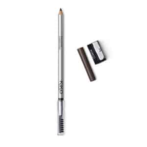 قلم حواجب كيكو لون اسود درجة 01 kiko precision eyebrow pencil + براية + فرشاة لتسريح وفصل الحواجب