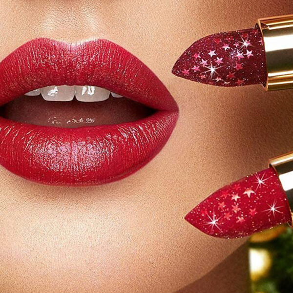 روج كيكو اللامع Kiko Milano diamond dust lipstick لون أحمر غامق درجة 04