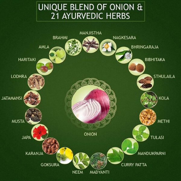 زيت كيش كينج بالبصل والأملا الهندية Kesh king onion oil with indian amla حجم 100 مل