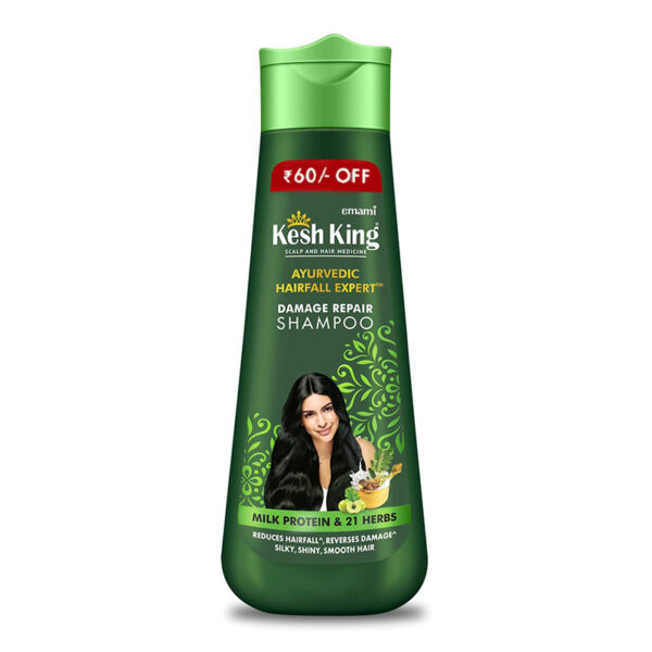 شامبو كيش كينج ميلكي بروتين Kesh King Anti Hairfall Shampoo 340ml حجم 340 مل