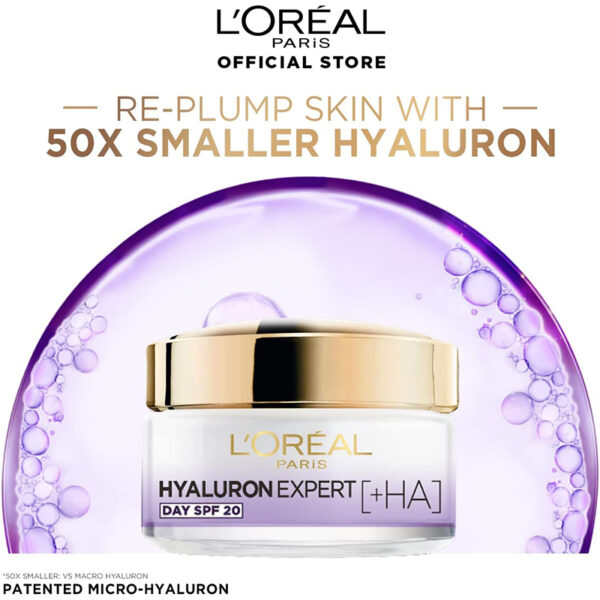 كريم النهار لوريال بحمض الهيالورونيك L'Oreal Hyaluron Expert Day Cream 50ml