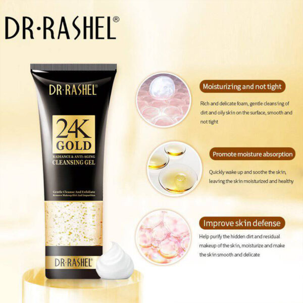 دكتور راشيل جل تنظيف 24K جولد | Dr Rashel 24k Gold Face Wash